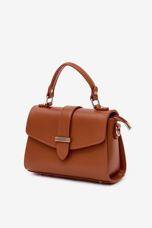 Flora&Co Torebka Listonoszka Z Odpinanym Paskiem Camel Belveta