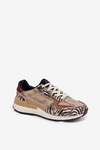Buty Sportowe Sneakersy Damskie Wzorzyste Big Star TT274333 Beżowe
