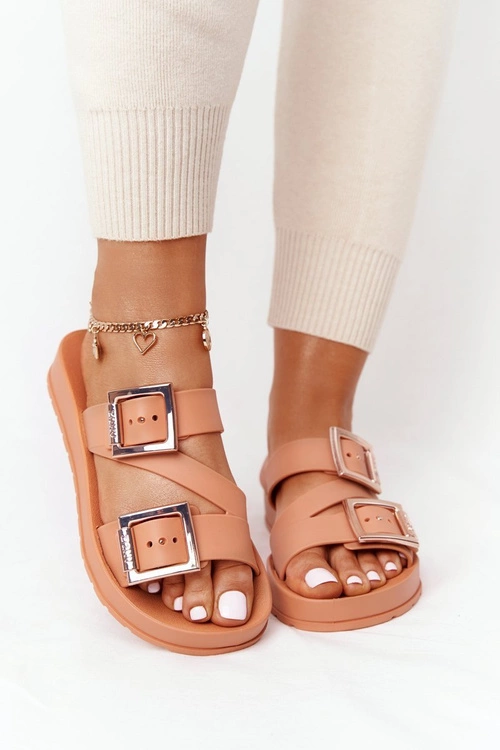 Pachnące Gumowe Klapki Eco Friendly ZAXY HH285105 Camel