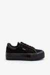 Trampki Damskie Na Platformie Lee Cooper LCW-24-31-2180 Czarne