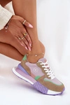 Zamszowe Sneakersy Damskie Na Platformie Big Star RR274815 HI-POLY SYSTEM Różowe