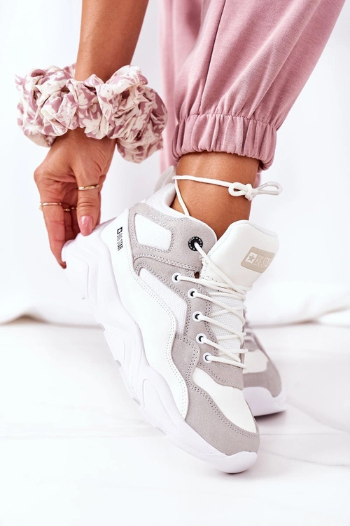 Damskie Sportowe Buty Sneakersy Big Star GG274643 Białe