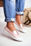 Trampki Slip On Wsuwane Tenisówki Różowe Justy