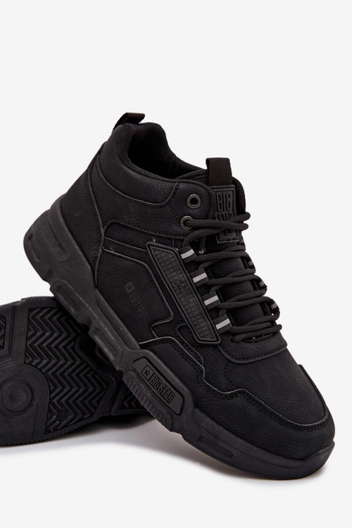 Sneakersy Męskie Big Star SS174282 HI-POLY SYSTEM Czarne