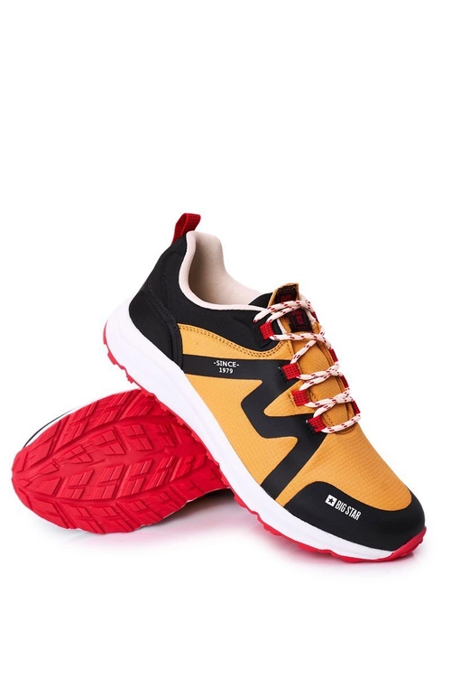 Męskie Sportowe Buty Memory Foam Big Star HH174087 Camel