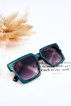 Klasyczne Okulary Przeciwsłoneczne V110063 Zielono-Czarne