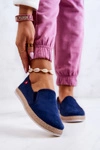 Damskie Espadryle Wsuwane Big Star JJ276003 Granatowe