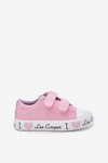 Trampki Dziewczęce Na Rzepy Lee Cooper LCW-25-02-3265K Różowe