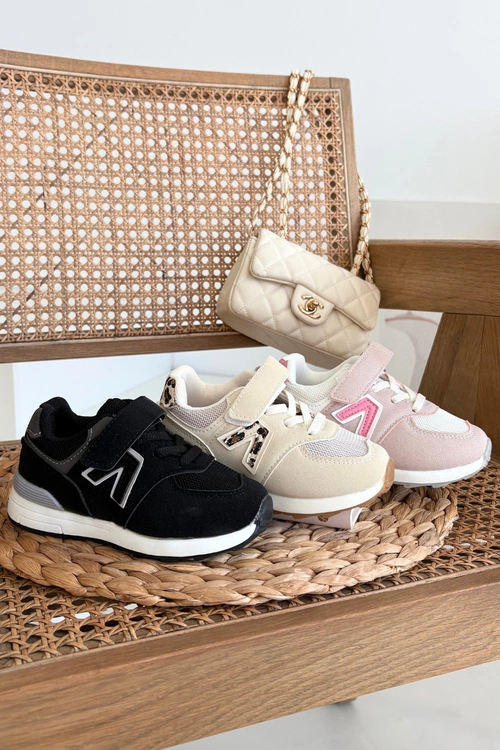 Buty Sportowe Sneakersy Dziecięce Na Rzep Czarne Galisse