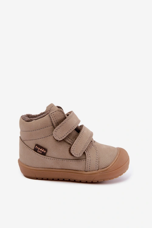 Skórzane Buty Zimowe Dziecięce Froddo G2110138-4 Beżowe