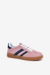 Sneakersy Damskie Niskie Różowe Ennorwen