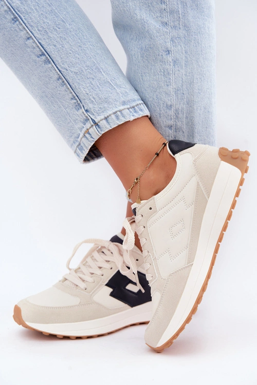 Sneakersy Damskie LOTTO 2401930U CALENTO Zgaszona Biel