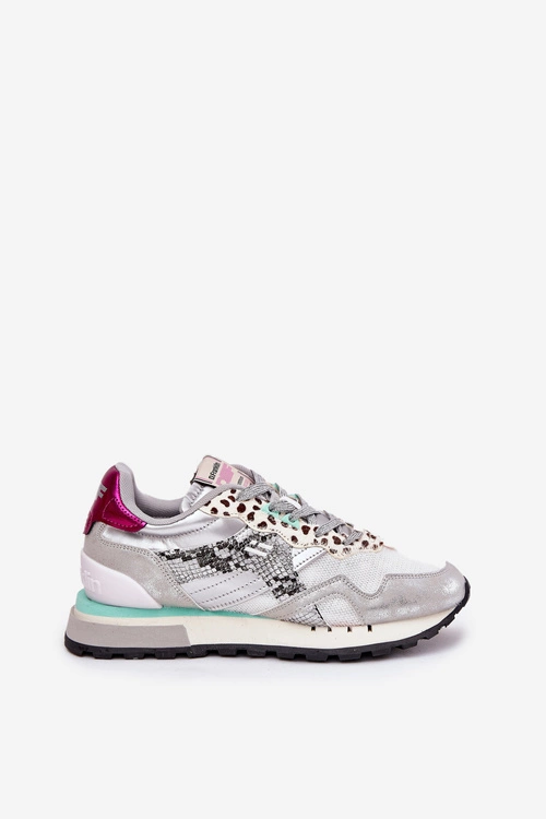 Sneakersy Buty Sportowe Damskie D.Franklin DFSH378006 Srebrne