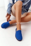 Espadryle Na Plecionej Podeszwie Big Star DD274A136 Granatowe