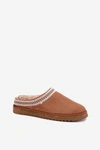 Obuwie Domowe Kapcie Damskie Z Haftem Inblu EY000030 Camel