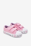 Trampki Dziewczęce Na Rzepy Lee Cooper LCW-25-02-3265K Różowe
