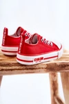 Dziecięce Materiałowe Trampki BIG STAR KK374071 Czerwone