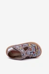 Kapcie Barefoot Dziecięce Na Rzep Milami Szare Talirae