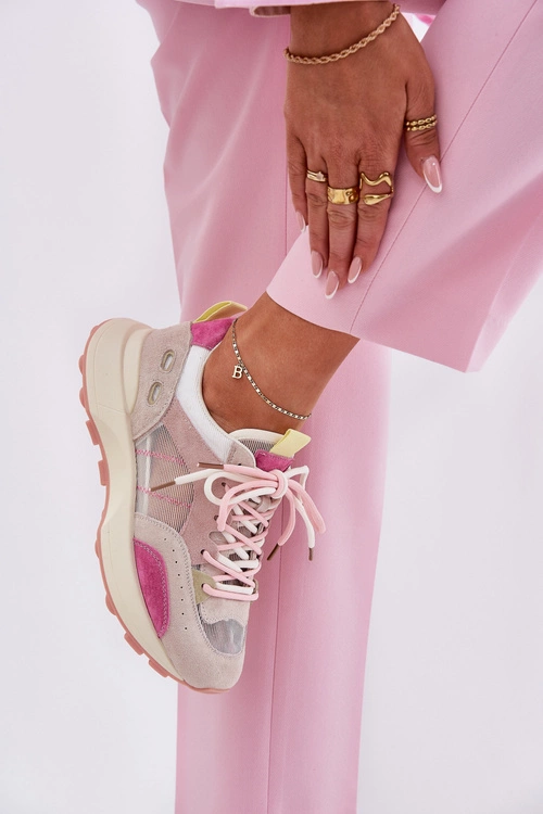 Zamszowe Buty Sportowe Sneakersy Damskie Vinceza 66725 Multikolor