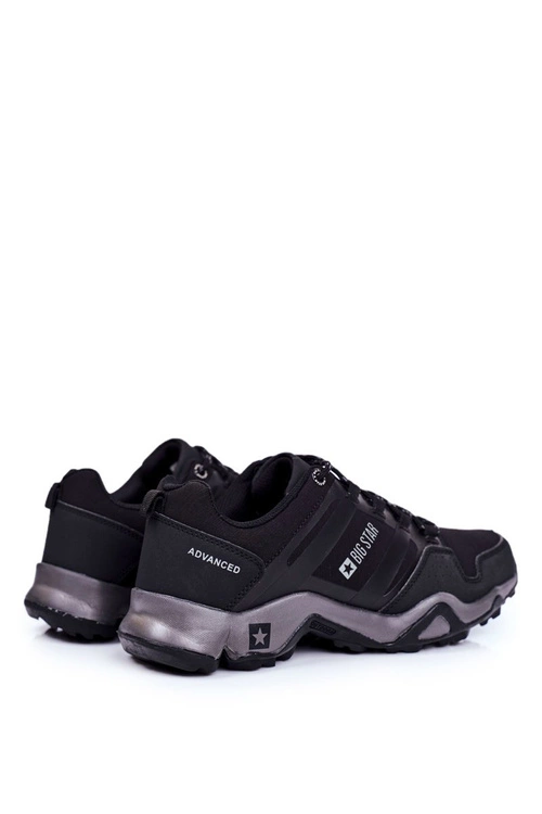 Trekkingowe Męskie Buty Big Star Outdoor Czarne GG174269