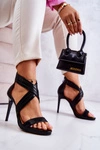 Skórzane Damskie Sandały Na Suwak Lewski Shoes 3139 Czarne