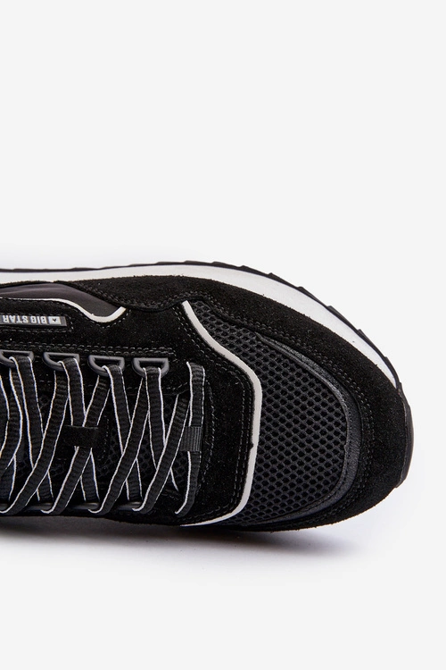 Sneakersy Męskie Big Star NN174321 Memory Foam System Czarne