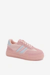 Sneakersy Damskie Na Platformie Różowe Galleria