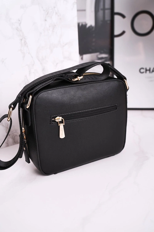 Torebka Listonoszka MONNARI BAG4220-019 Czarna Złota