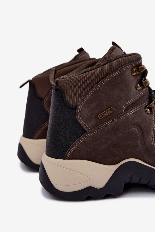 Buty Trekkingowe Męskie Big Star UU174183 HI-Poly System Ciemnobrązowe
