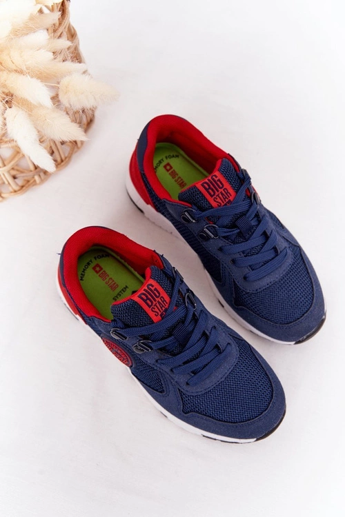 Dziecięce Sportowe Buty Memory Foam Big Star HH374175 Granatowe