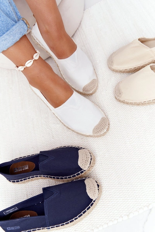 Espadryle Na Plecionej Podeszwie Big Star HH274500 Granatowe
