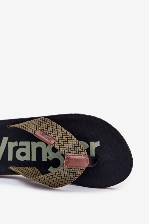 Klapki Japonki Męskie WRANGLER ZANE FLIPFLOP MEN LOW 20251044.20251044.57B Zielone