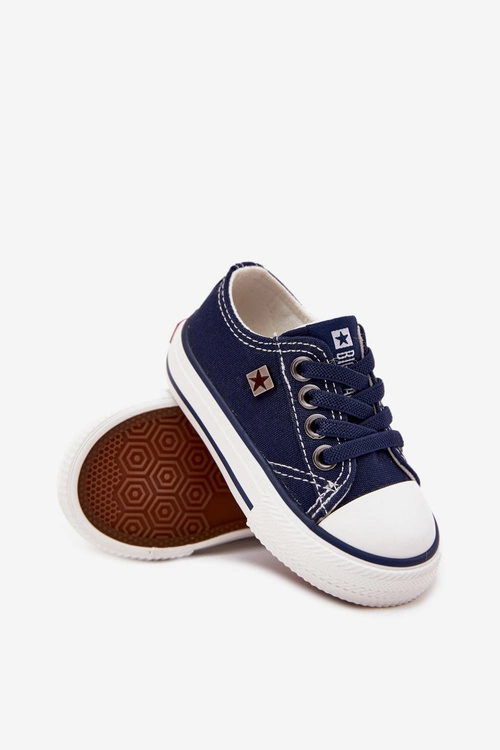 Dziecięce Klasyczne Trampki Big Star DD374162 Granatowe