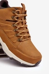 Ocieplane Sneakersy Męskie Brązowe Big Star MM174158