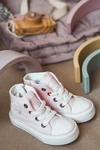 Dziecięce Wysokie Trampki Z Suwakiem BIG STAR HH374087 Różowe