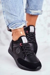 Sportowe Damskie Buty Sneakersy Cross Jeans Czarne GG2R4046C