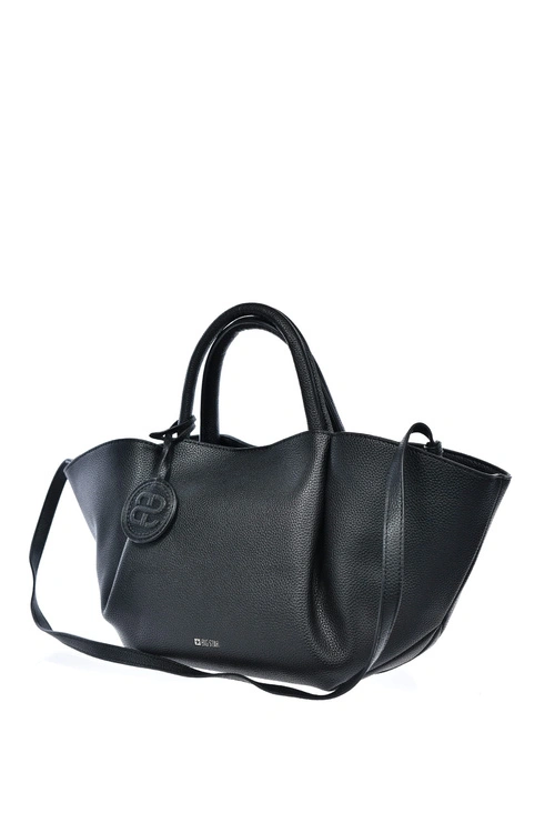 Torebka Damska Shopper Z Eko Skóry Big Star SS574003 Czarna