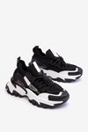 Damskie Sneakersy Skarpetkowe Wsuwane Czarne Keaton