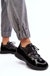 Skórzane Buty Sportowe Damskie M01/2 Zazoo Czarne