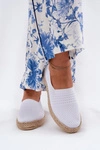 Damskie Espadryle Z Plecionką Vinceza 13624 Białe