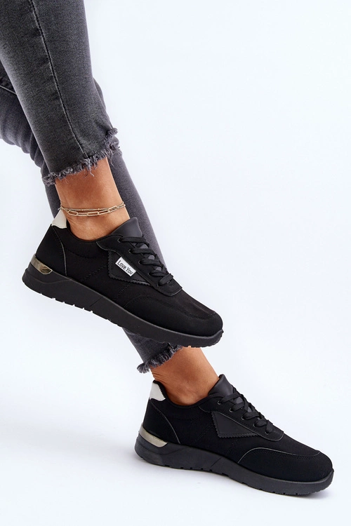 Buty Sportowe Sneakersy Damskie Czarne Vovella