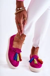 Damskie Tenisówki Trampki Slip-On Fuksja Venira