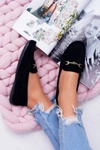 Mokasyny Damskie Zamszowe Comfort Czarne Anzio