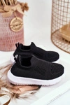 Sportowe Buty Dziecięce Wsuwane Czarne Eltros