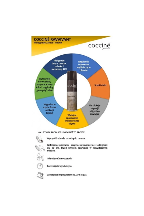 Coccine Ravvivant Spray Regenerujący do Zamszu i Nubuku
