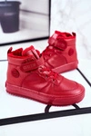 Dziecięce Ocieplane Sportowe Buty Big Star GG374042 Czerwone