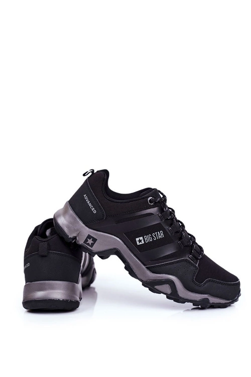 Trekkingowe Męskie Buty Big Star Outdoor Czarne GG174269