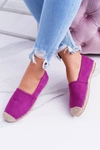 Lu Boo Fuksja Lniane Espadryle Slip On Ramen