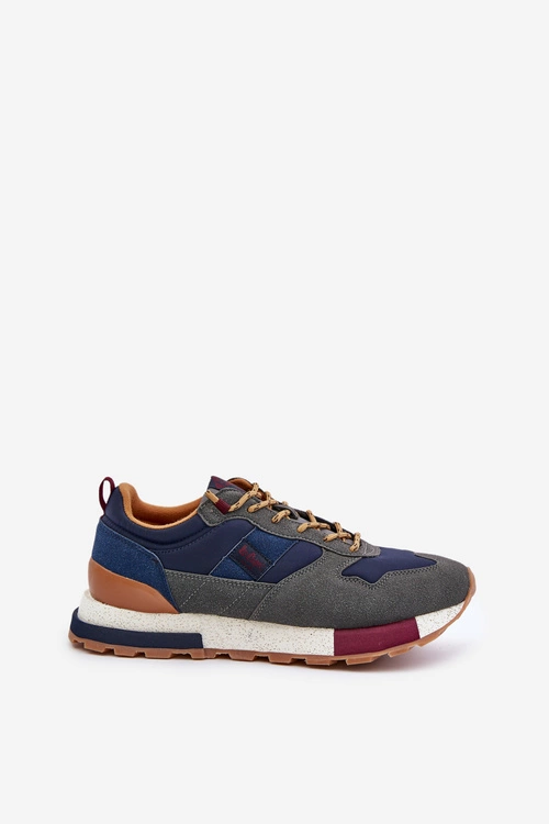 Ocieplane Sneakersy Męskie Lee Cooper LCJ-24-03-3006 Szare