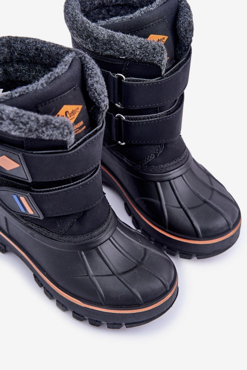 Śniegowce Dziecięce Na Rzepy Lee Cooper LCJ-24-44-2865K Czarne